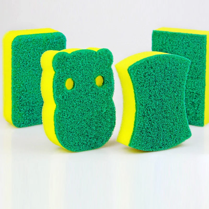 Dish sponge cleaning cloth Kitchen supplies Dishwashing cloth Household cleaning cloth rag emery magic wipe