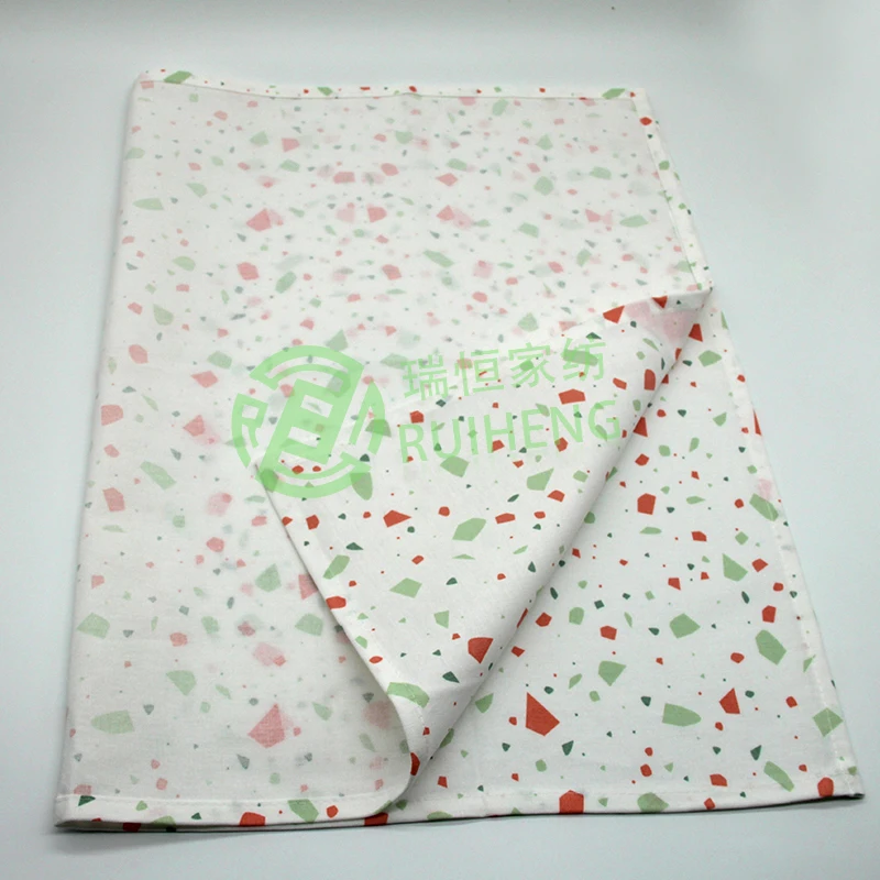 2022 New Fashion High Quality Geometric Pattern  Cotton Custom Tea Towels