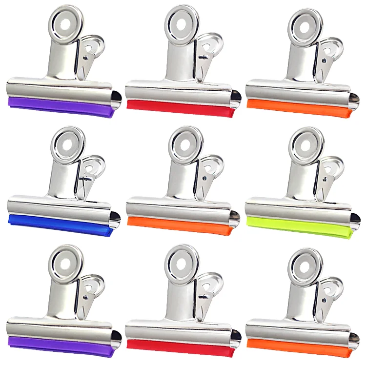 Color Silicone Strip Waterproof Clip with Strong Adsorption Capacity Hanging Photo Sealing Bag Clip Bulldog Clip