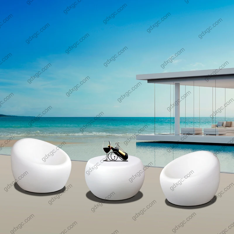 Luxury Outdoor Villa Leisure Coffee Tea Table  Garden and Hotel  Modern Design Table Waterproof Table  For Lounge Chair