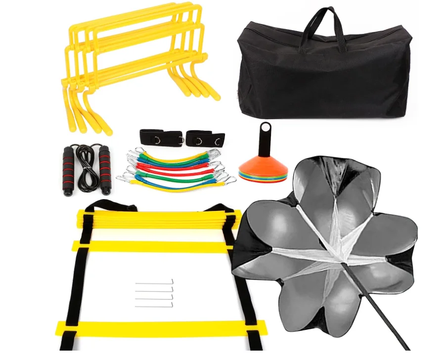 Soccer  training equipment   Agility Training  Equipment Ladders Hurdles Hex Rings Cones Reaction Ball With outdoor fitness equi