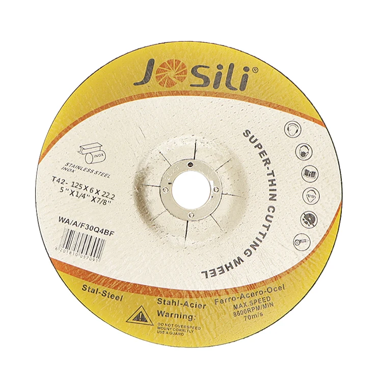 Manufacturer supplier high quality aluminum oxide 125x6mm metal cutting wheels abrasive