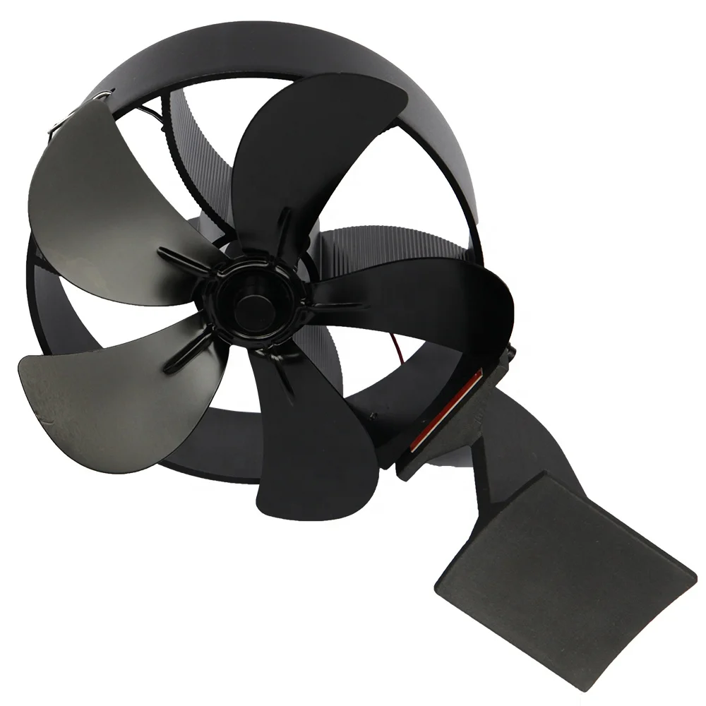 
chimney flue pipe mounted patent high airflow Heat Powered stove fan, solution for low temperature soapstone stove 