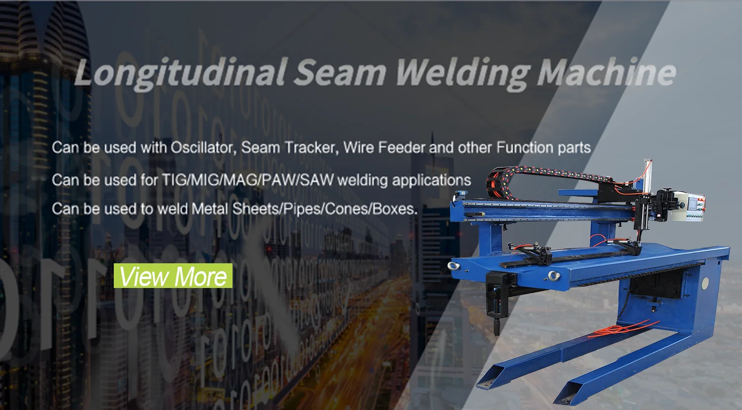 steel tube seam welding machine automatic longitudinal seam welding machine