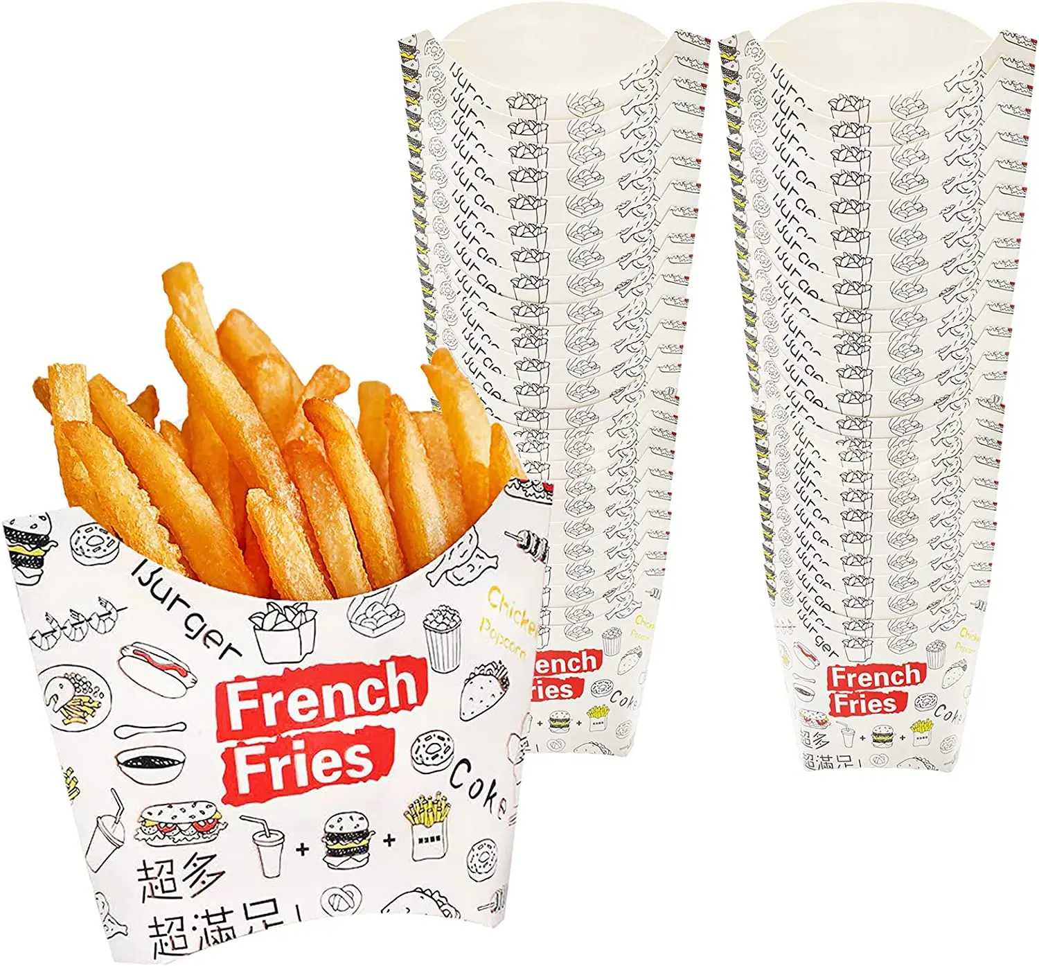 Manufacturer Wholesale Disposable Paper Fried Chicken Box French Fries Bag Fried Chicken Bucket Egg Tart Box