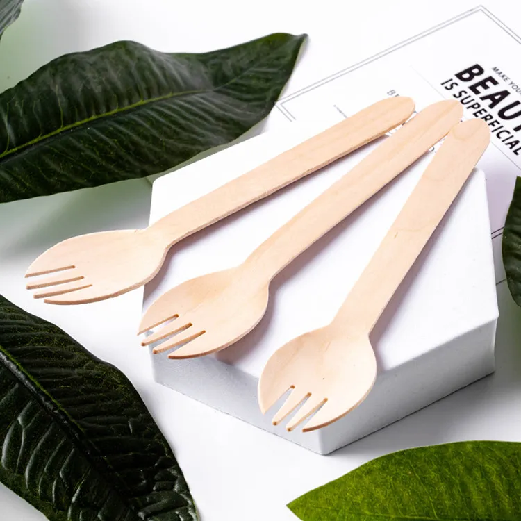 The factory directly sells disposable high-quality wooden spoon, honey dessert wooden spoon and wooden fork