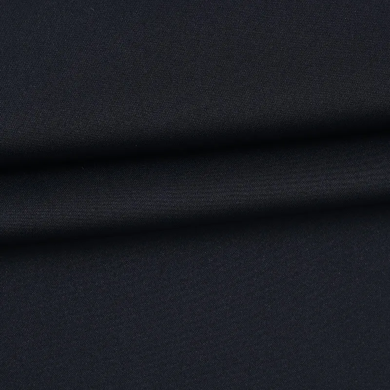 Wholesale 100% Polyester Nida Fabric Super Black Arabic Robe Abaya for Muslim Dress
