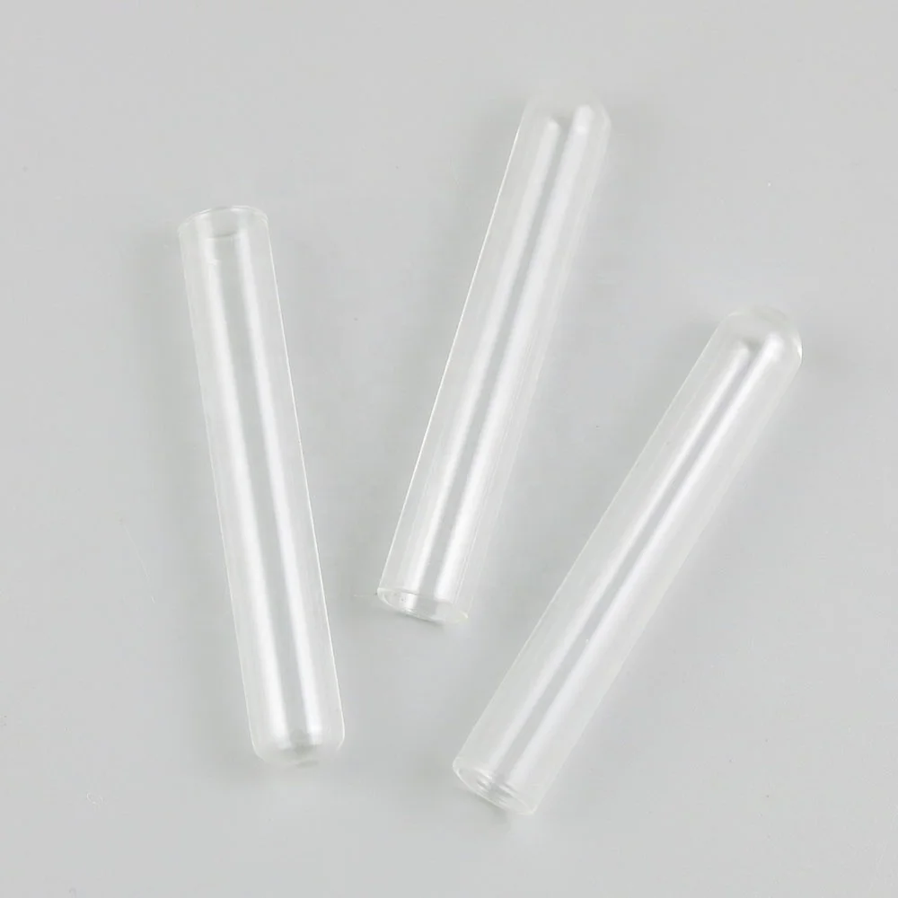 Wholesale  Clear Glass  Bottle  with Corks tubos de ensayo de vidrio Empty for Tea Gift Bottle test tube with lid