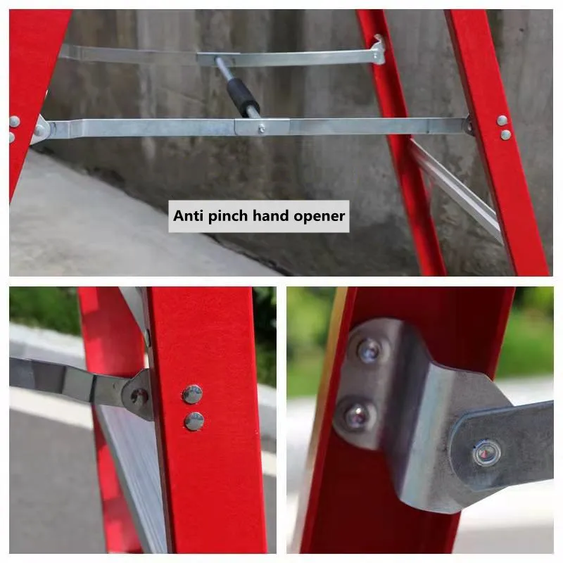 telescopic ladder fiberglass 11 ft telescoping multi-position fiberglass telescopic ladder