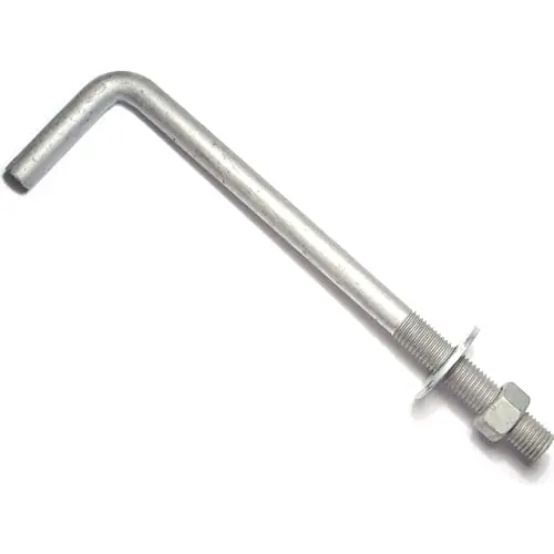 F1554 Grade 36 55 105 J Type Hook Bolt M20 Weight M27 M30 10mm A325 Grade 8.8 Foundation Anchor Bolts