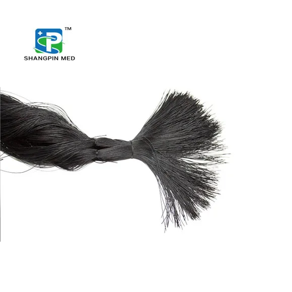 
Medical use factory supply Cheap Non-absorbable Natural synthetic braided Silk Suture Surgical Suture with needle 