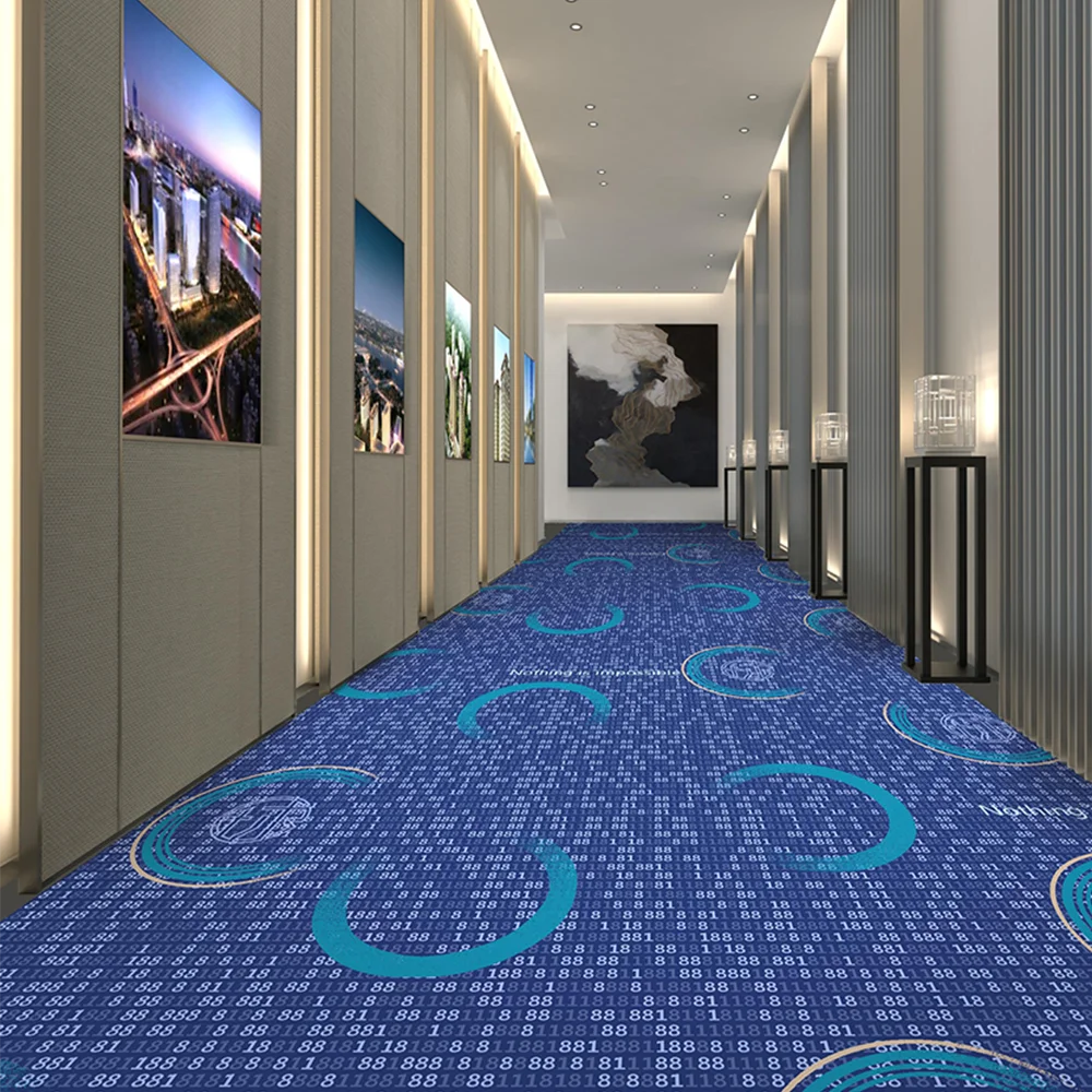 Wall to wall Red Event Bedroom Wool Exhibition Carpets Hotel Banquet Hallway Corridor Hospitality Carpet