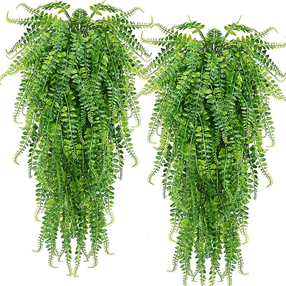 Wholesale high quality Outdoor UV Resistant Artificial fake Hanging Ferns Plants for wall decor (1600322507138)