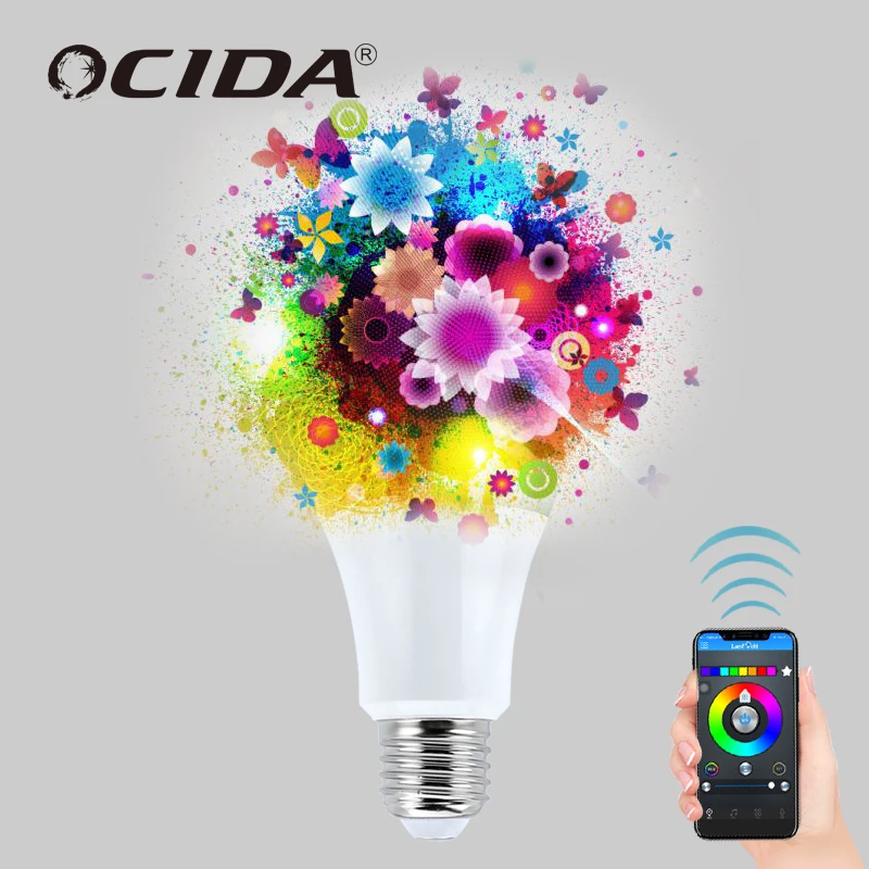 led indoor economy bulb led BTWiFi mesh rgbw bulb LED bulb e27 led light 7w led light bulbs e27 mood smart light amazon alexa