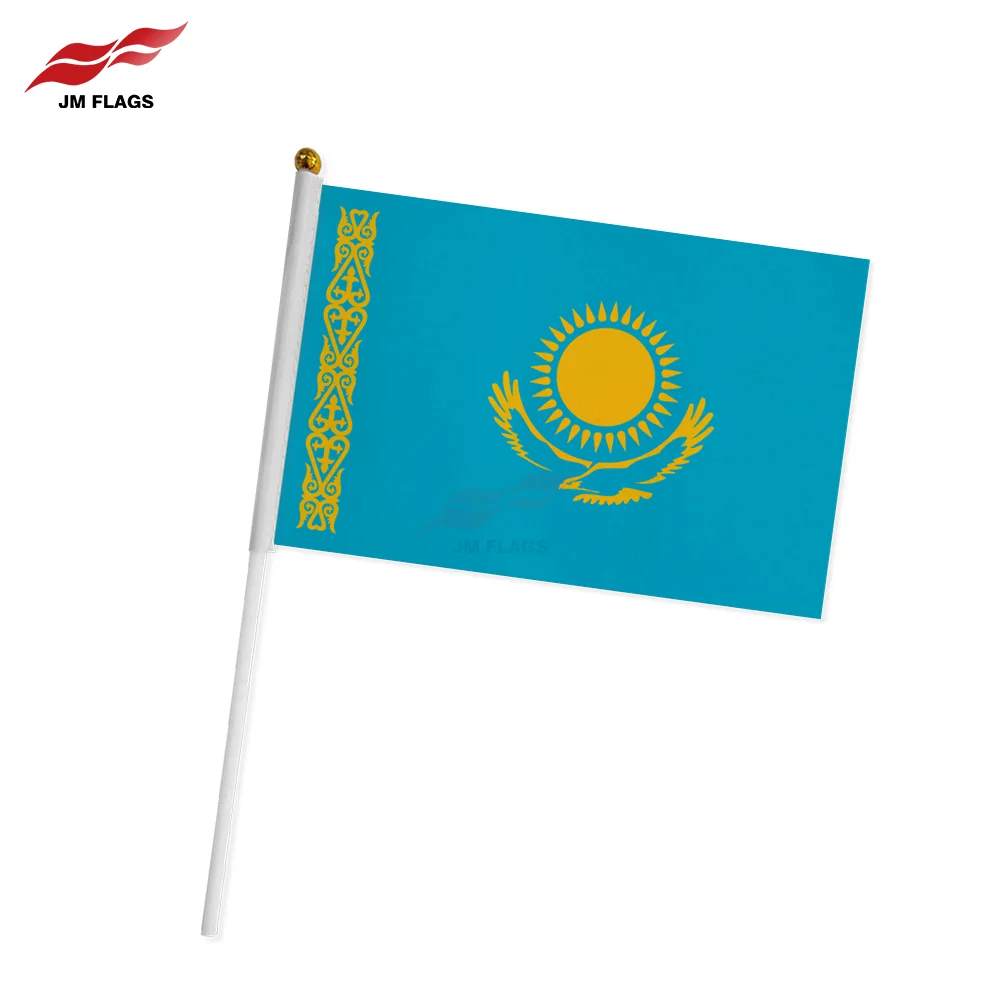 Top-ranked Products Kazakhstan Hand Waved Flag 20*28cm Countries Flag