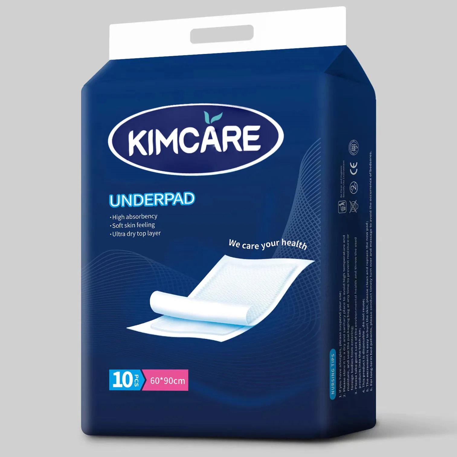 Incontinence Non-woven Absorbent OEM Disposable Adult Hospital Nursing Underpad Bed Pad with CE