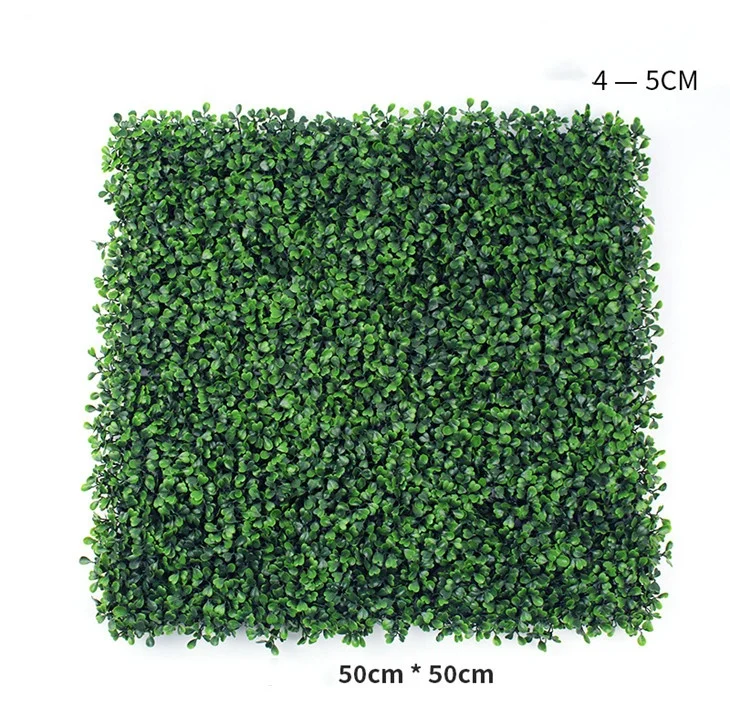 Outdoor and Indoor Artificial Boxwood Hedge Mat Foliage Green Wall for Garden Fence