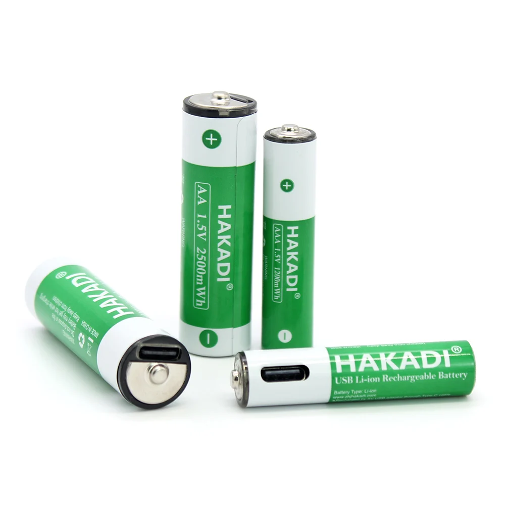 Быстрая доставка перезаряжаемый аккумулятор AAA Type-C 1 5 В 1200Mwh Pilas Usb-аккумулятор