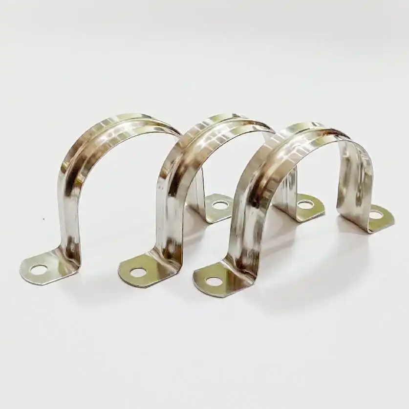 U Type Clip high quality pvc Pipe Clamps Galvanized iron Stainless Steel Tube hose clamp Saddle Pipe Clamp