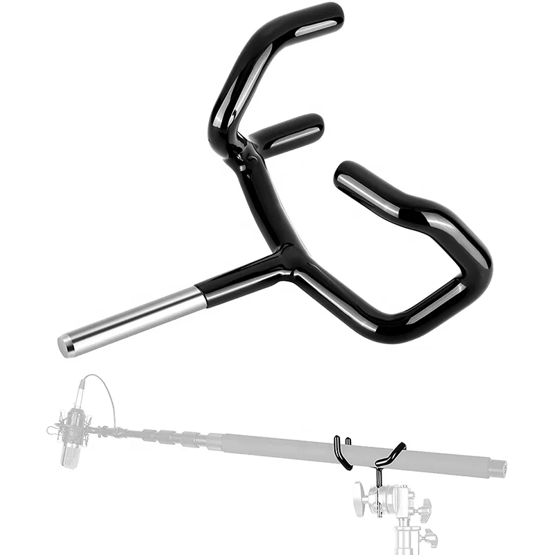 Metal Microphone Boom Pole Audio Boom Support Holder Cradle Mount Stand