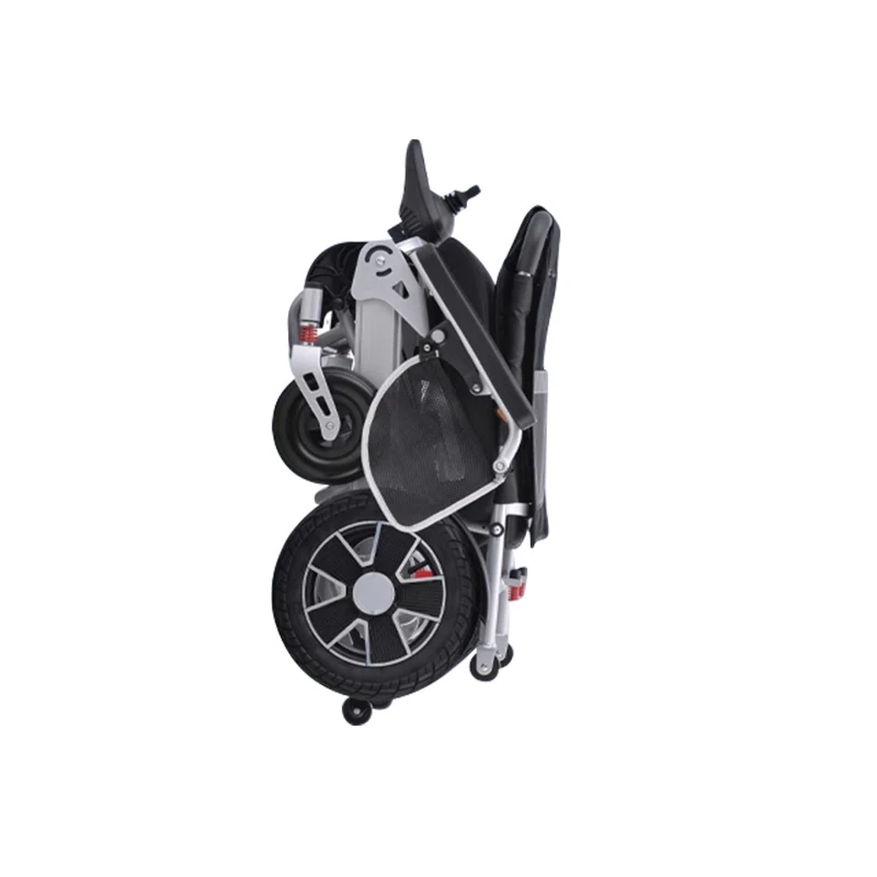 High Quality Quick Folding Aluminum Electromagnetic Brake Remote Control Electric Wheelchair