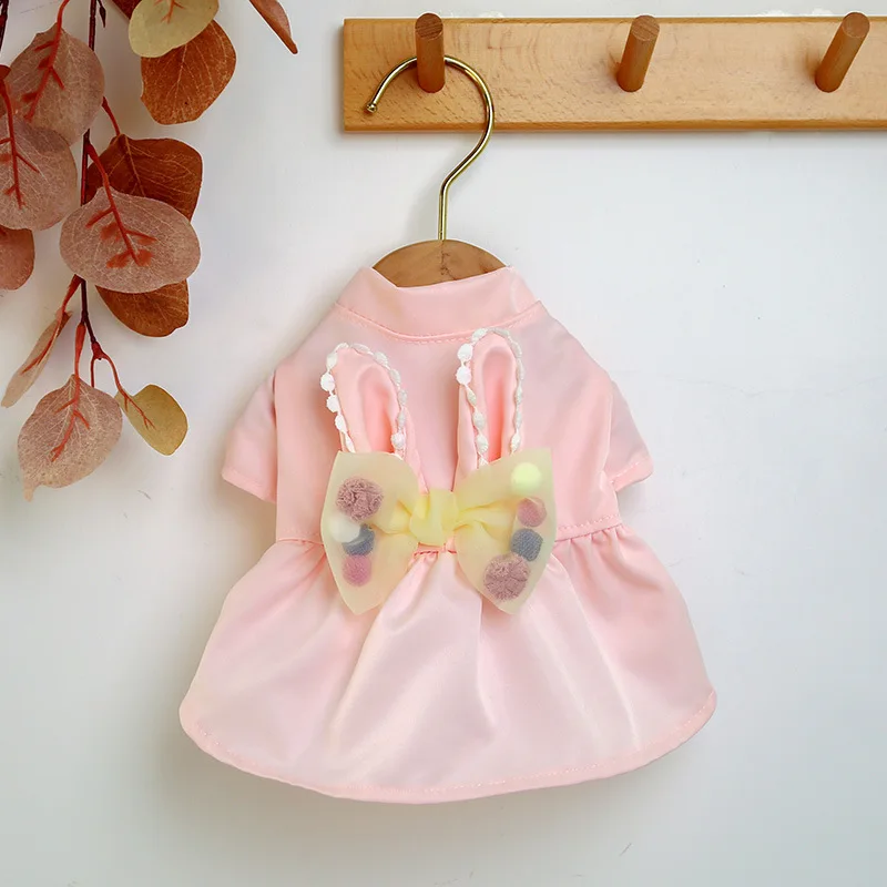 New Style Romantic Bowtie Princess Pet Dress Dog Clothes Wholesale Pet Wear Clothing