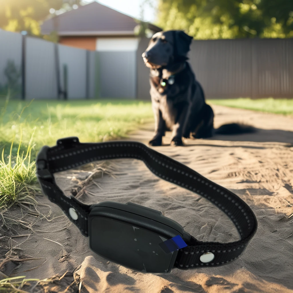 LED Display Dog Training Collar Device with Sound Sensor Vibration & Anti-Shock Features Anti-Bark Made of Durable Plastic