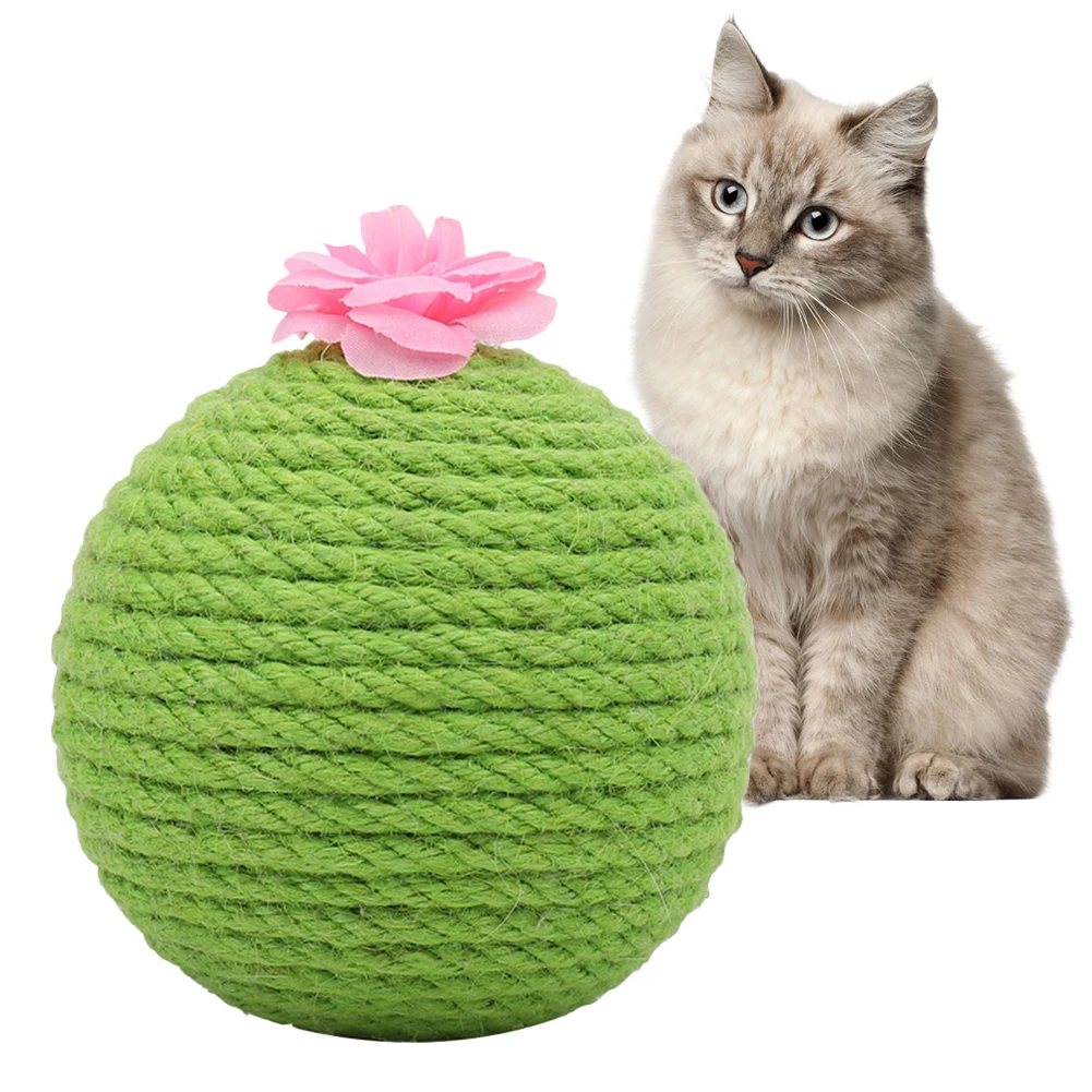 
Cat toys bite resistant funny cat stick cat scratcher sisal tumbler funny cactus pussycat relieve bore interactive toy 
