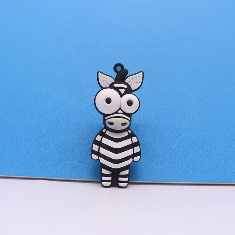 Customize Exploding Eyed Ostrich Cartoon Pendant Soft rubber figures