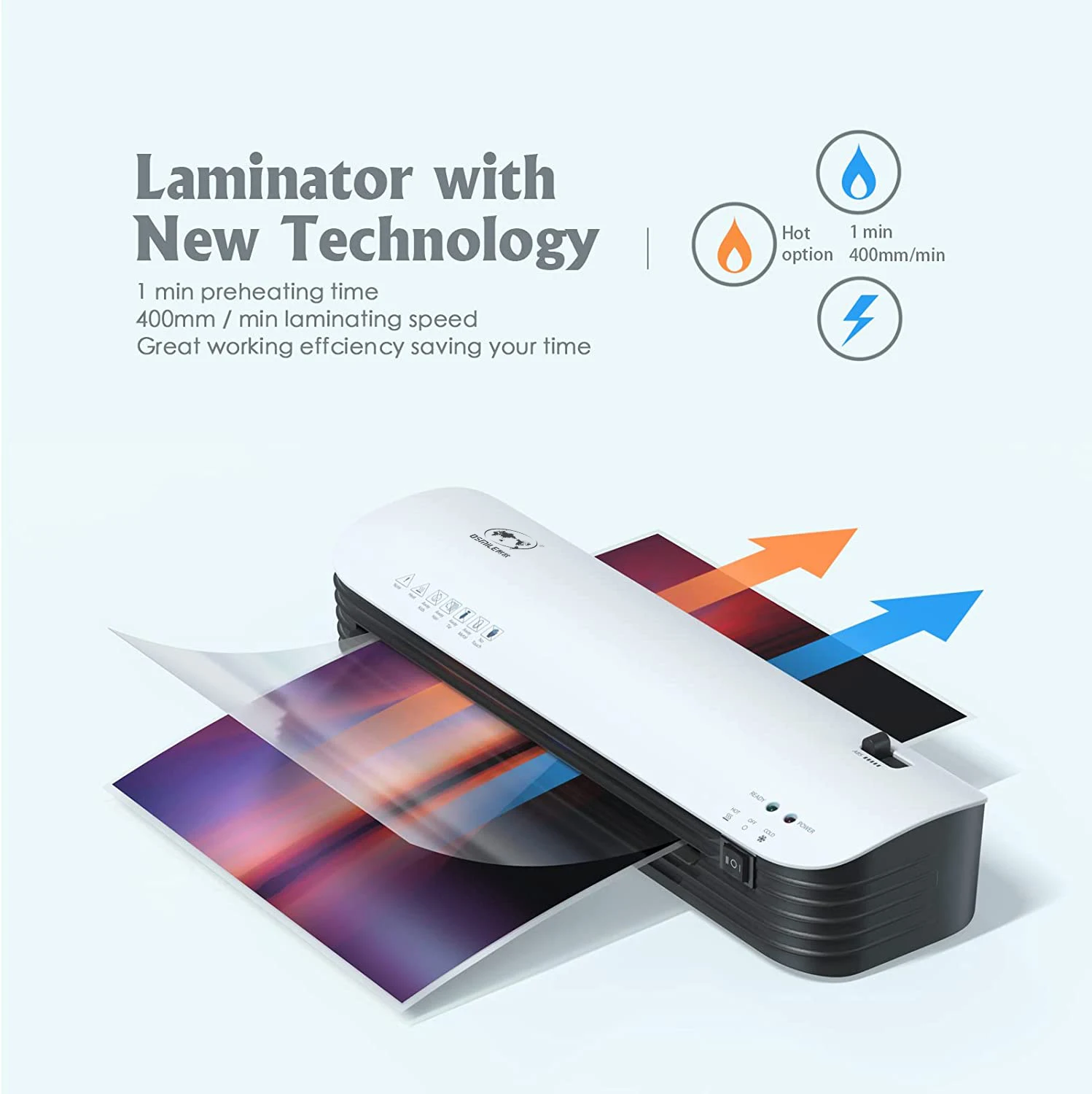 SL299 portable Laminator Machine  for office/school laminator Hot and cold laminating for different usage