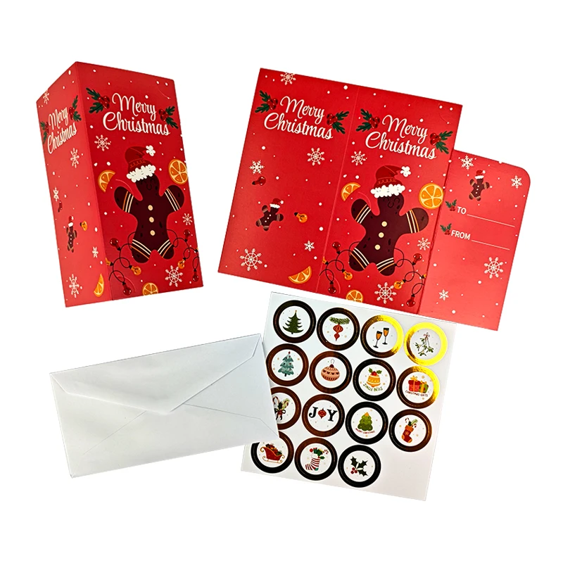 Source factory custom christmas greeting card small cards postcards creative thank you greeting card