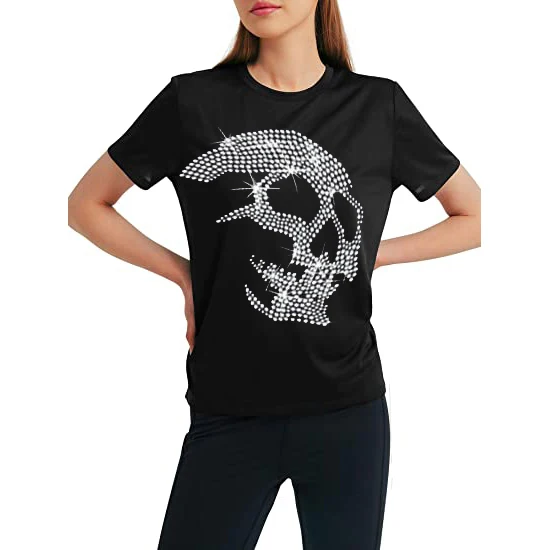 Low Minimum Iron on Crystal Label Custom Brand Logo Bling Rhinestone Transfer For Hoodies Tank Tops Tshirts Hat