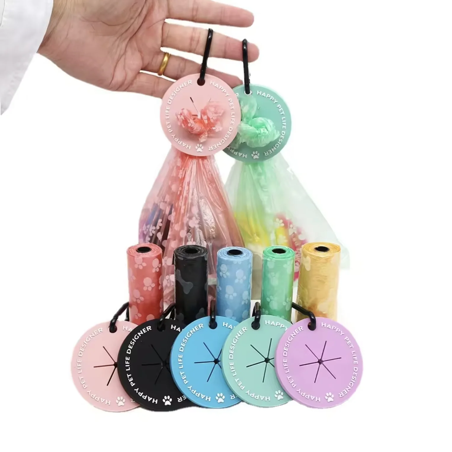 Wholesale Customized Pet Waste Disposal Hands Free Dog Poop Bag Holder Used Poop Bags