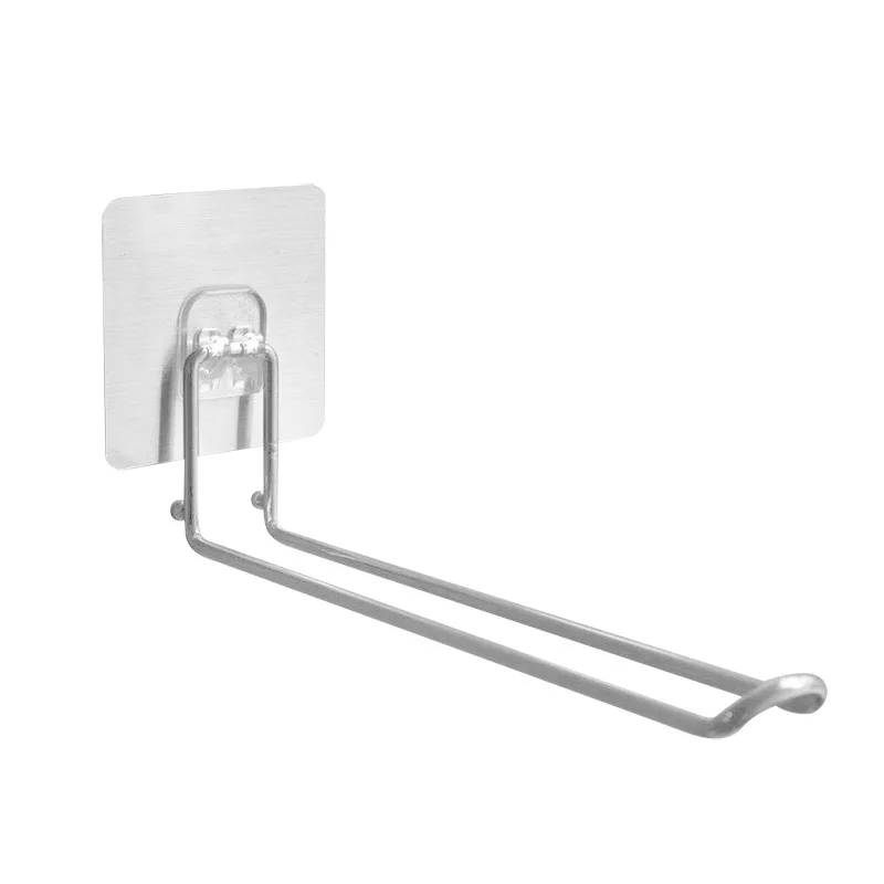 Simple style balcony stainless steel non-punching clothes rack storage rack