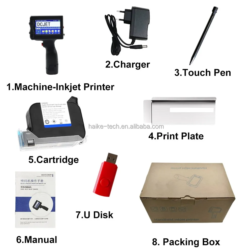 Portable Encoder Coding Machine Handheld Expiry Date Batch Number Code Inkjet Printer