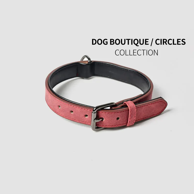 Collar De Perro Para Personalizar Customised Metal Buckle Vegan Pet Cuban Link Big Spike Dog Collar Leather