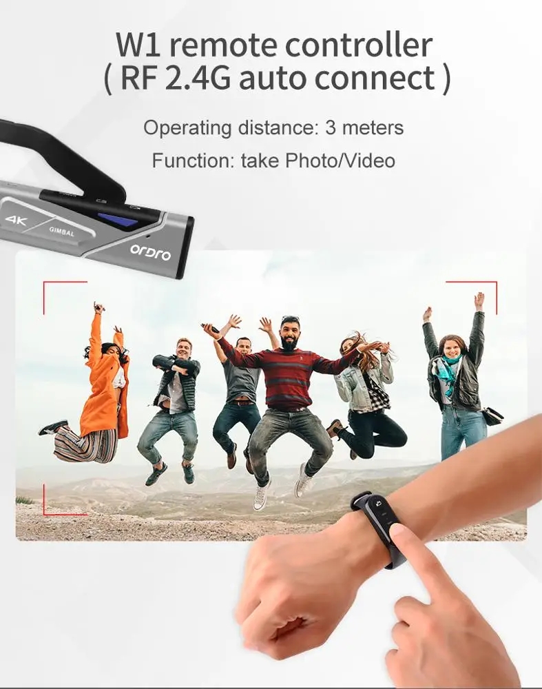 ORDRO EP7 от первого лица для пеших прогулок, Wi-Fi, видеоблогов цифровые переносной беспроводной небольшой видео в формате 4K UHD камера