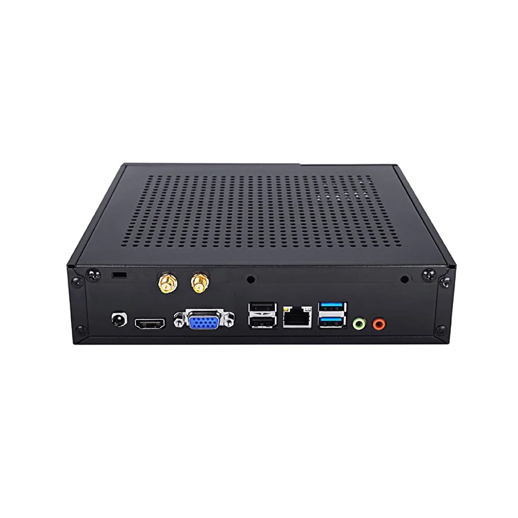 Mini PCs J4125 J1900 J6412 Dual Display VGA+HD Cheap Small Size X86 Desktop Computer PC for Office Home Kiosk School