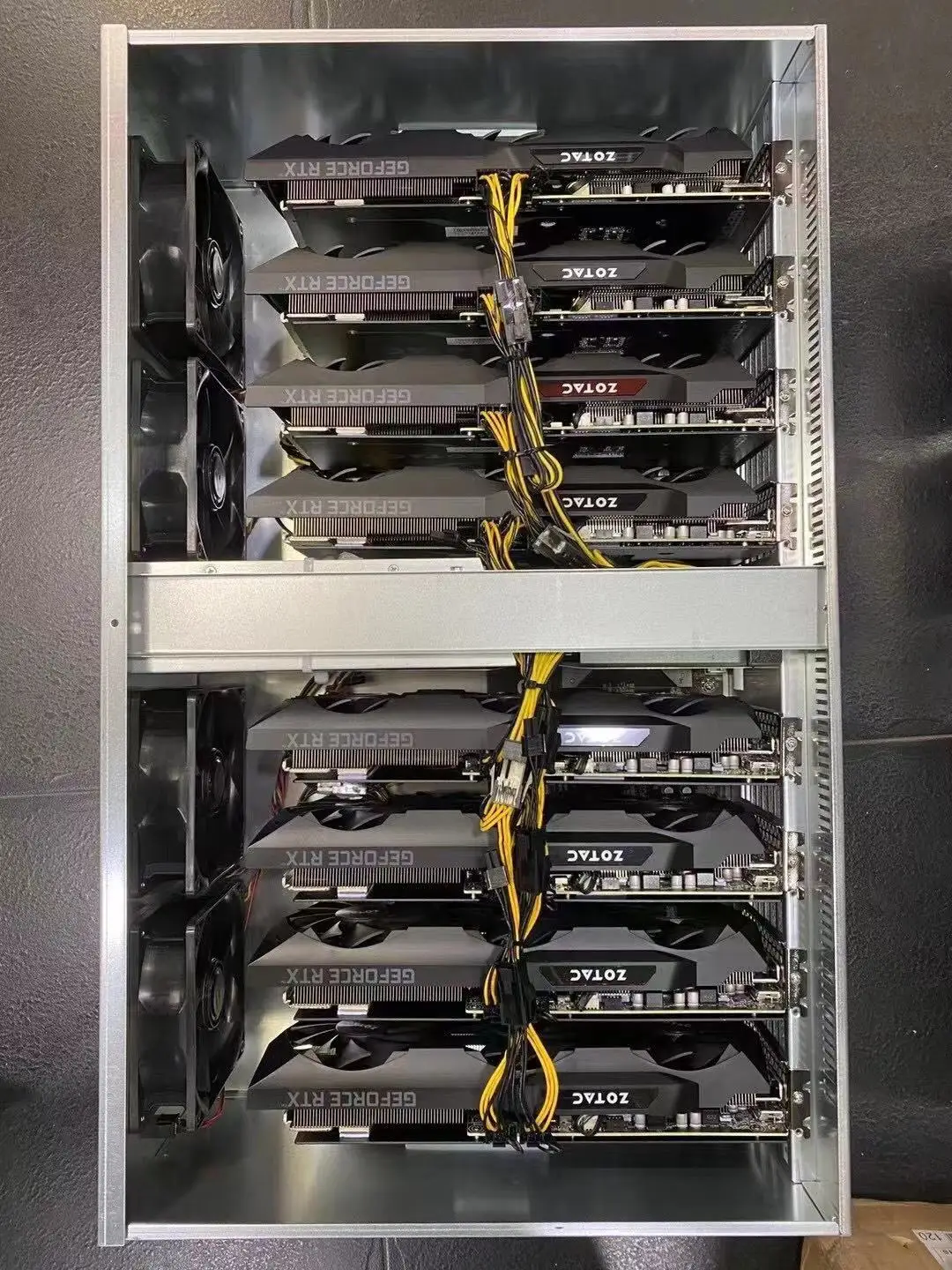 XFX RX580 8GB 8GPU и полный набор Риг hashrate