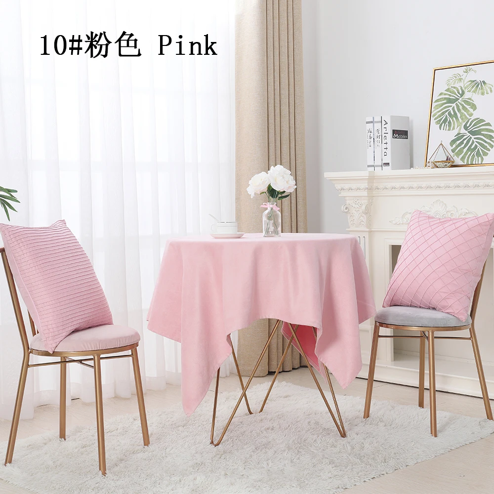 High quality 100% polyester table cloth dyed 120 square round woven tablecloth for home,restaurant