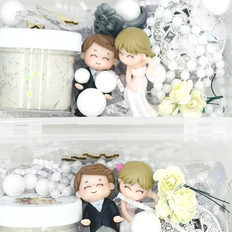 DIY Educational Toys Air Dry Clay Mini Kits - Flower Girl Gifts Play Dough Wedding Gift Art & Craft for Kids