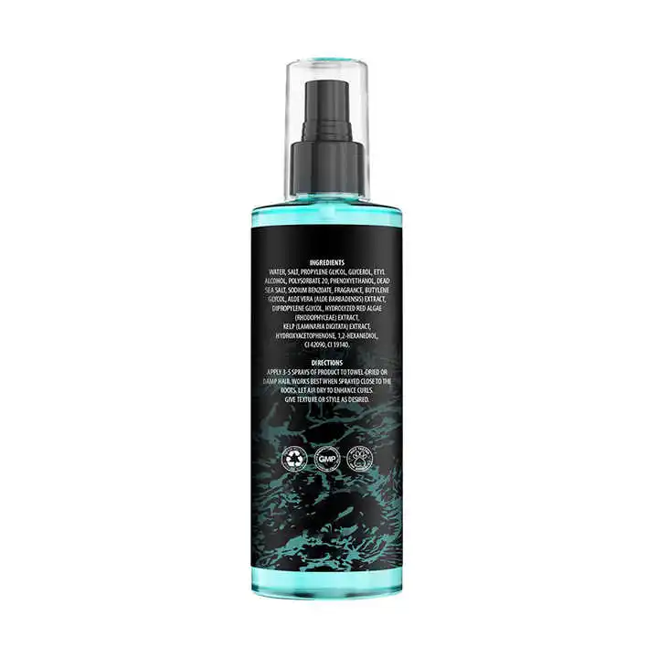 Sea Salt Spray for Hair Men Texturizing with Kelp Aloe Vera &Red Algae Extract Add Volume Texture Beach Hair Spray
