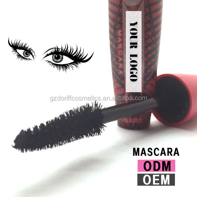 3D fiber extended eyelash waterproof mascara with bottle