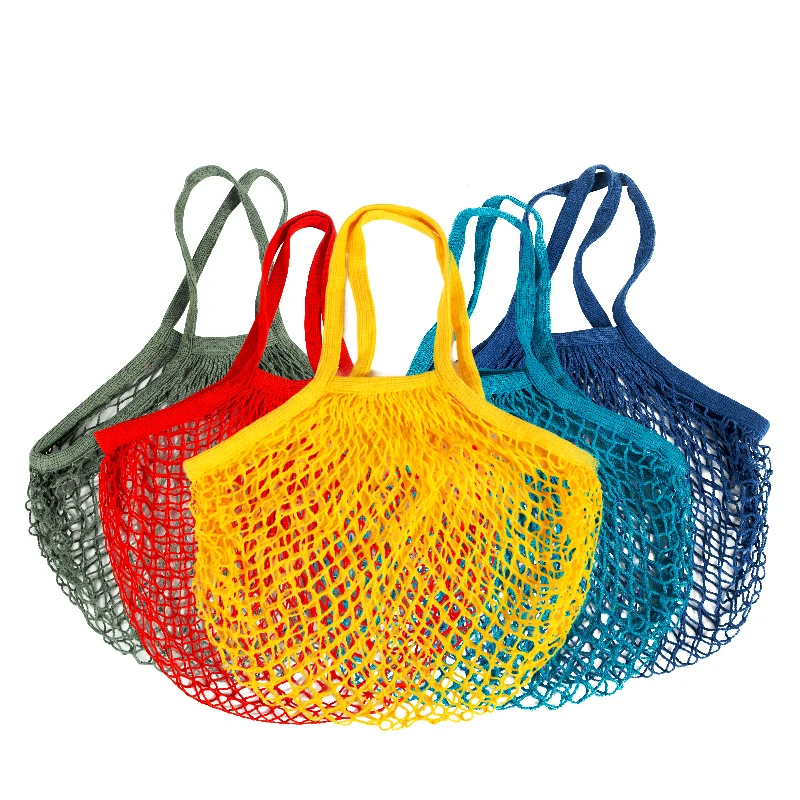 High performance customized produce reusable grocery mesh shopping bag set