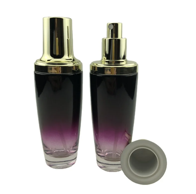 
Cylinder 100ml Black Empty Glass Perfume Spray Bottle with Magnetic Cap Velvet Set Body Box 