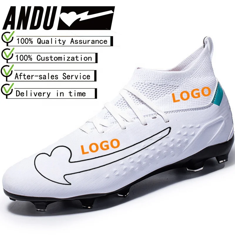 Size 35-46 High Quality 2023 Football Shoes for Men Drop Shipping FG Cleats Black Soccer Shoes Custom Chaussures de football
