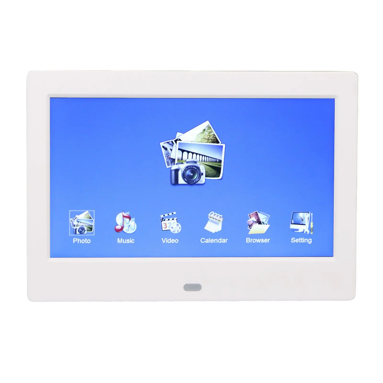 7-Inch Full HD Digital Photo Frame | Smart Display for Photos, Videos, Music, Calendar, and Remote Control