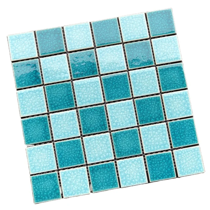 China factory marble mosaic tile glass mosaic tile crystal glass bathroom mosaic tile for swimming pool