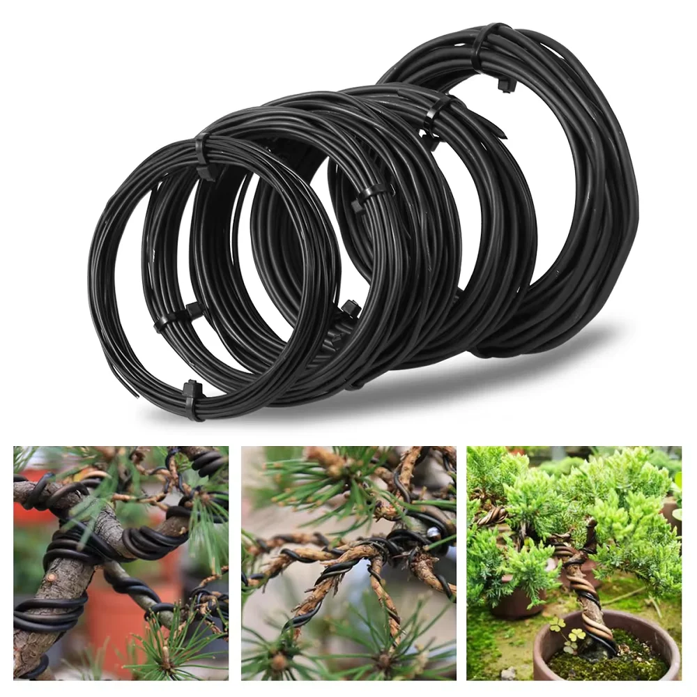 Diameter 1/1.5/2/2.5/3mm Bonsai Training Wire Plant Support Anodized Aluminum Bonsai Wire for Plant Shape
