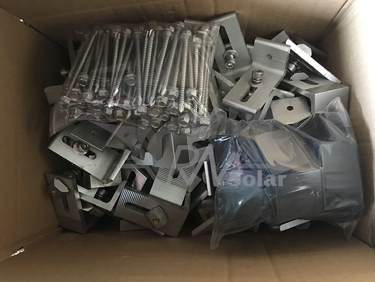 Easy Install Solar Panel Mounting Bracket Metal Roof Solar L Feet Roof Bracket Manufacturer Origin